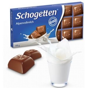 Barra de Chocolate Schogetten Ao Leite 100g - Trumpf
