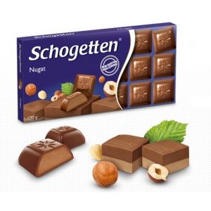 Barra de Chocolate Schogetten Pralinee Nougat 100g - Trumpf